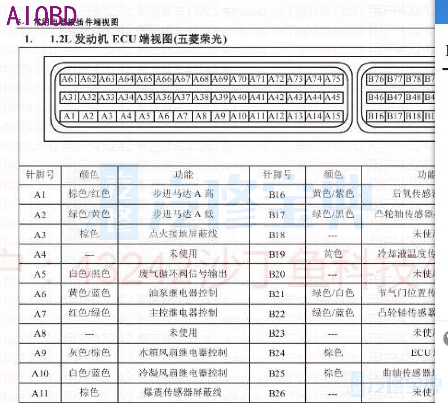 五菱之光电路图