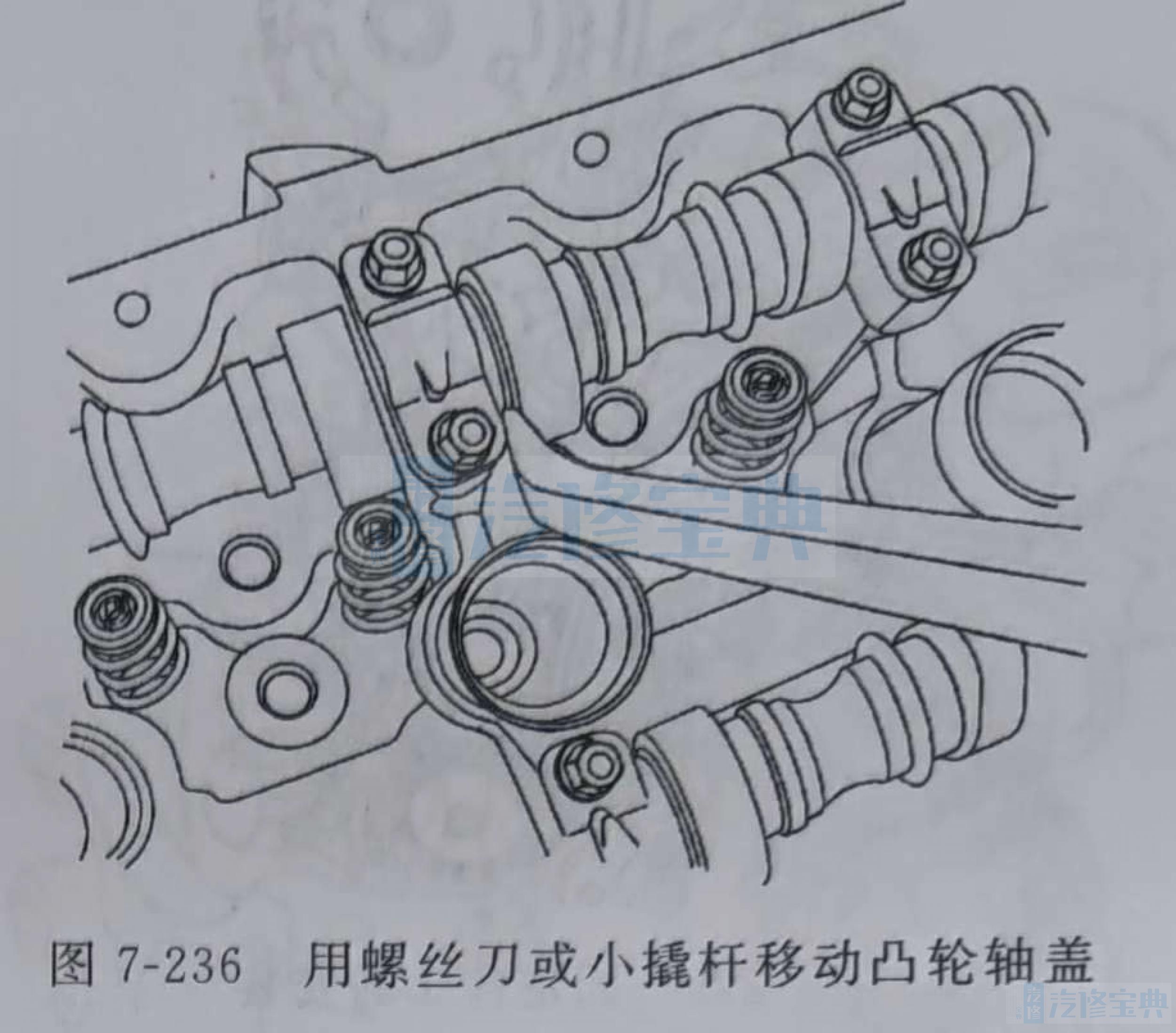 别克昂科雷正时记号图片