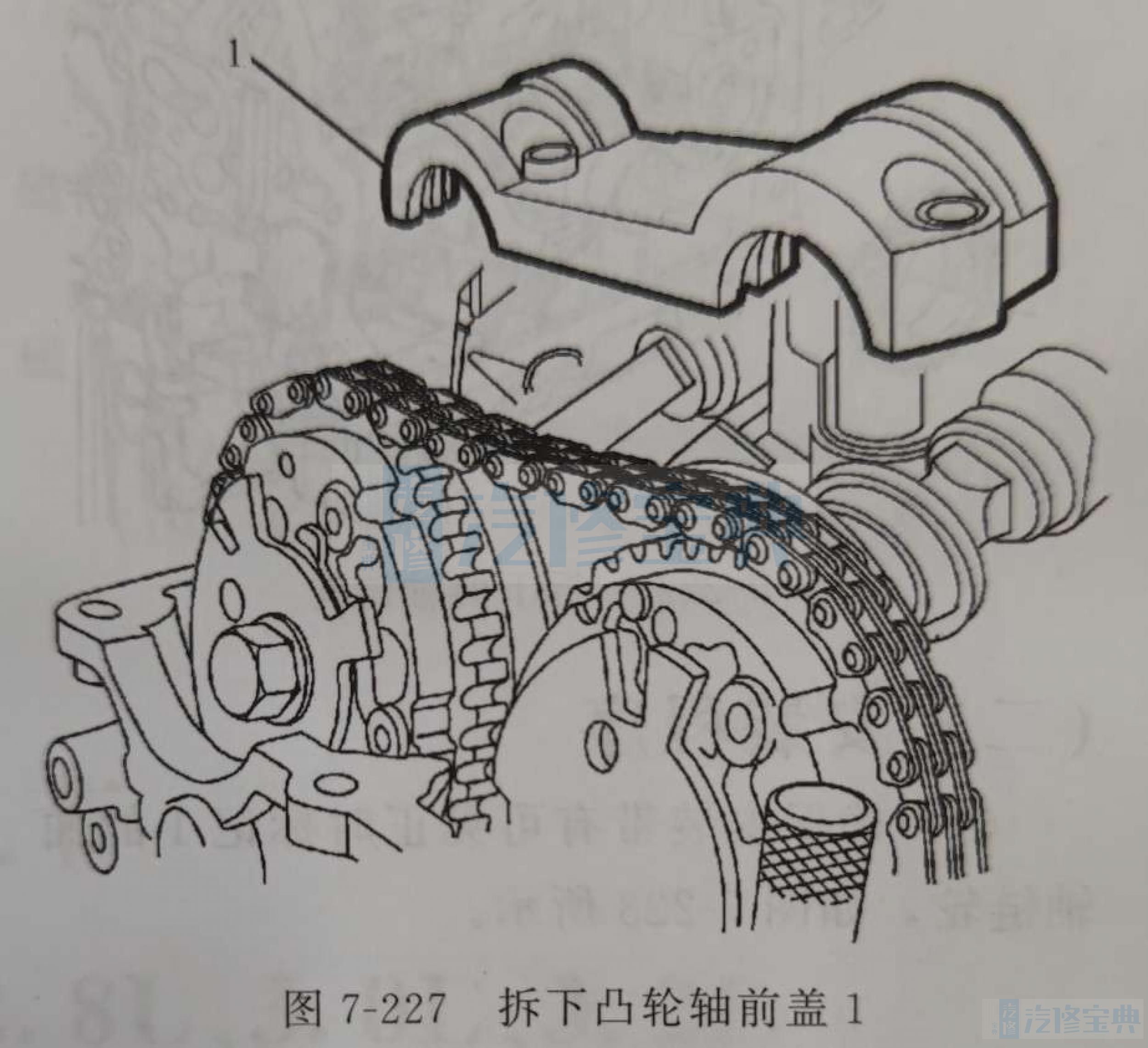 别克昂科雷正时记号图片