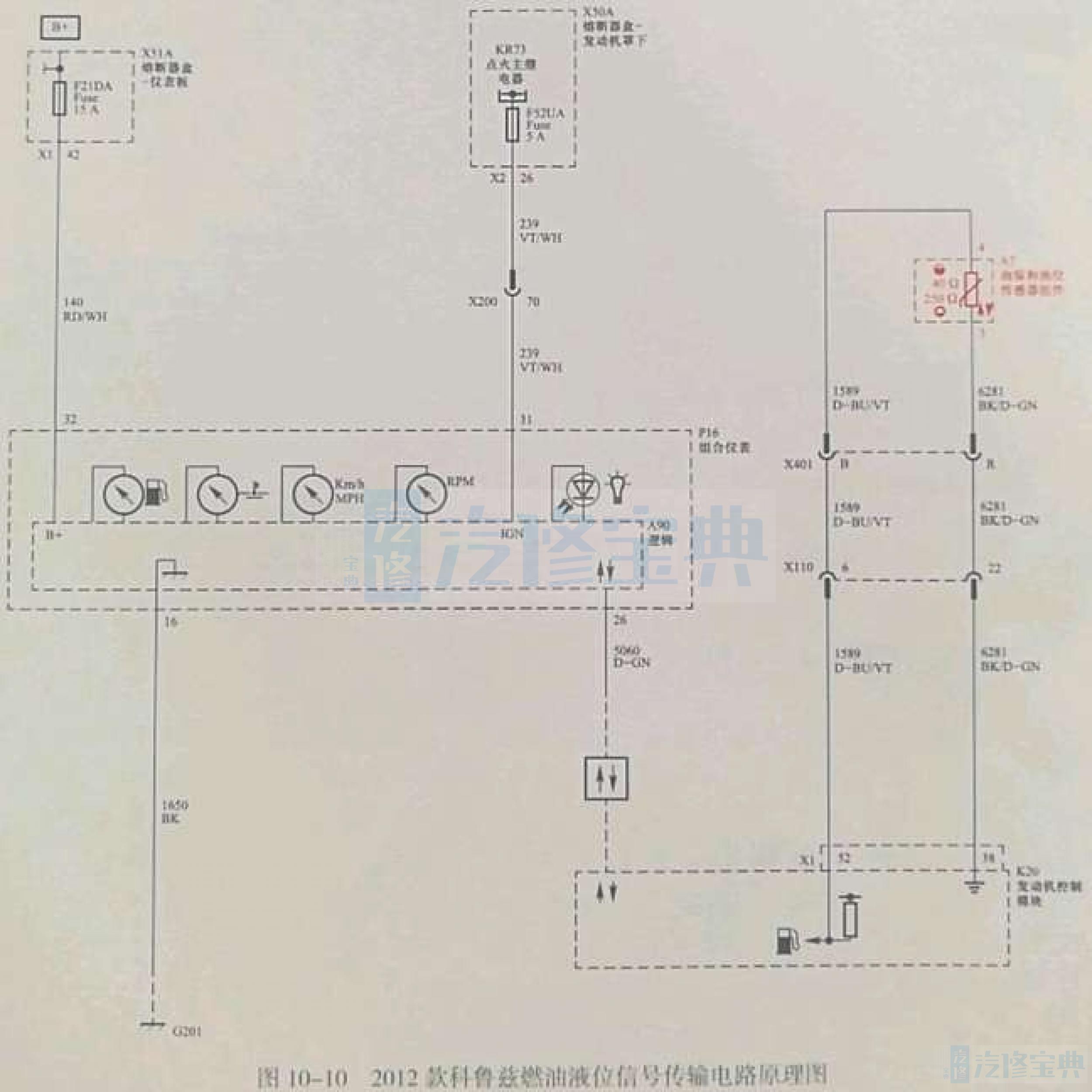 燃油供给系统路线图图片